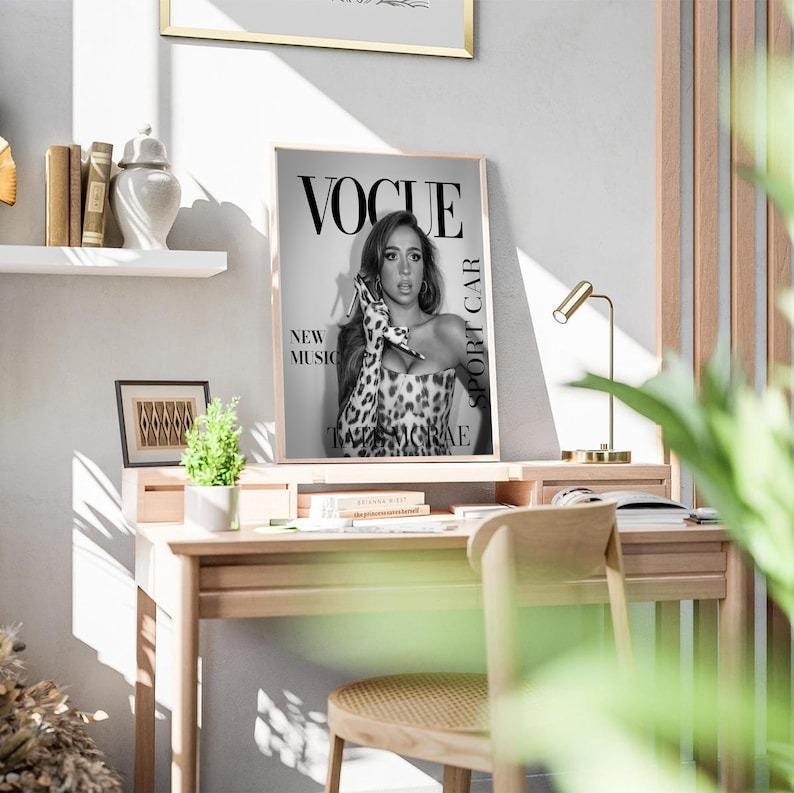 Tate McRae Vogue Cover Poster, Modern Music Print (No Frame) image 2