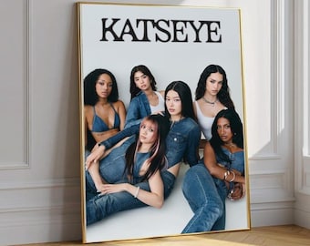 KATSEYE 2026 K-Pop Poster, Home Wall Decor (Unframed)