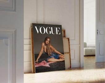 Póster de portada de Vogue de Tate McRae, impresión de música moderna (sin marco)