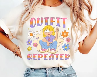 Disney Channel Lizzie Mcguire Outfit Repeater Shirt, Funny Lizzie Mcguire Floral Disney Graphic Tee