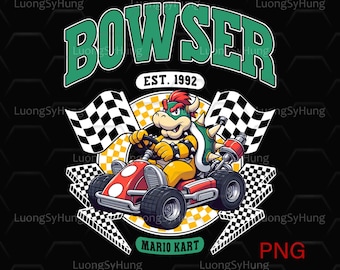 Rennautos Super Mario Bowser PNG, Epic Universe Sublimationsdesign