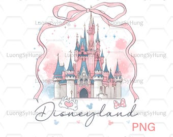 Magical Castle PNG, Disny Castle Png, Watercolor Castle, Happiest Place On Earth Png, Mouse Castle Png, Family Vacation, Magical Kingdom