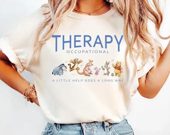 Occupational Therapy Disney Winnie The Pooh Shirt, OT tshirt, Occupational Therapy Graphic Tee