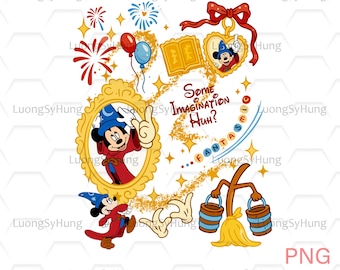 Retro Perlen kokett Schleife Disney Fantasia Film Png, fantastischer digitaler Download