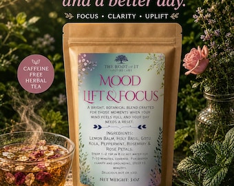 Focus Herbal Tea | Bright Botanical & Caffeine-Free Blend