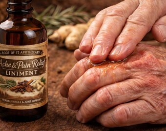 Fast-Absorbing Herbal Liniment | Warming and Penetration Botanical Body Spray | Clove, Ginger & Rosemary