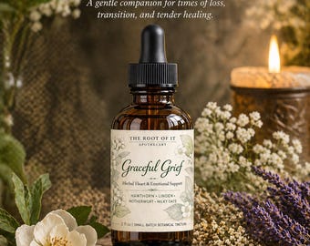 Graceful Grief | Herbal Tincture for Times of Loss & Transition | Heart-Centered Ritual Blend