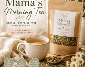 Mama’s Morning Tea – Gentle Herbal Tea with Mint, Lemon Balm & Ginger for Mom's To-Be