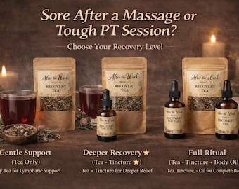 Sore Muscle Recovery Kit | Herbal Support After Massage, Bodywork & Physical Therapy