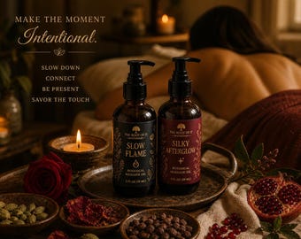 Damiana Massage Oil | Desire, Warmth, Connection and Sensual Ritual
