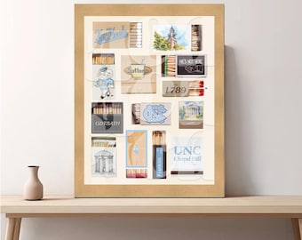 UNC Matchbox Print