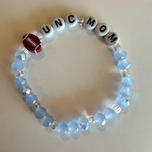 UNC Football Mom bracelet