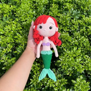 Handmade Crochet Ariel Disney Princess Doll