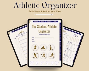 Student Athlete Planner 2025–2026 | Sports Organizer for Training, Academics, Performance | Digital & Printable PDF