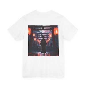 Kunoichi Female Ninja Unisex Garment-Dyed T-shirt, Japanese Traditional Assassins Tee, Martial Arts Shirt, Warrior Clothing, Stealth