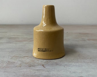 Tall Vintage English "NUT BROWN" pie funnel / vent. My vintage home.