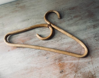 VINTAGE 1970's wooden / bamboo coat hanger. Vintage home / decor