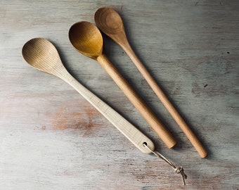 Three High Quality VINTAGE jam paddles / wooden spoons. Rustic-vintage kitchen / vintage home