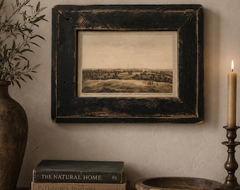 Historic Virginia Landscape Print | Reclaimed Oak Framed Art