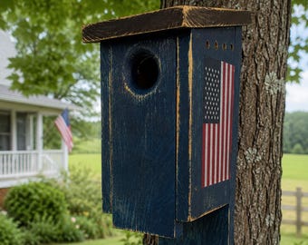 Cedar Birdhouse | Rustic Garden Decor | Bluebird House | Outdoor Living | Housewarming Gift | Bird Lover Gift