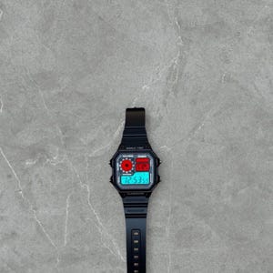 Custom Casio AE1200 Modified Casino Royale Porto Brand New Modded Colored Filtered LCD Screen Custom Casio World Timer Modified Casio