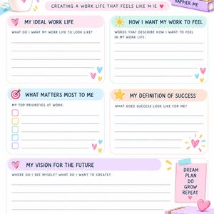 12-Page Work Planner: Productivity, Goals, Project Management (Digital Download) image 5