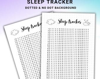 Sleep Tracker Printable - Daily Sleep Log - 24 Hour Sleep Tracker - Wellness Self Care Planner - Track your Sleep -A4 & A5- Instant Download