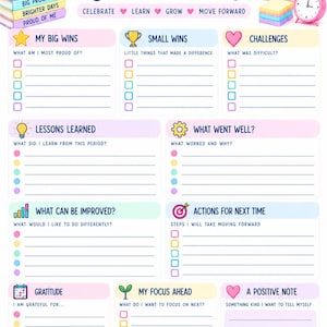 12-Page Work Planner: Productivity, Goals, Project Management (Digital Download) image 15