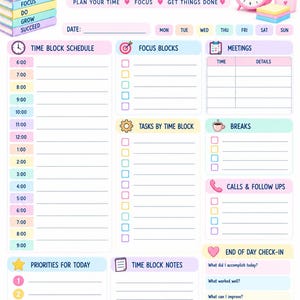 12-Page Work Planner: Productivity, Goals, Project Management (Digital Download) image 10