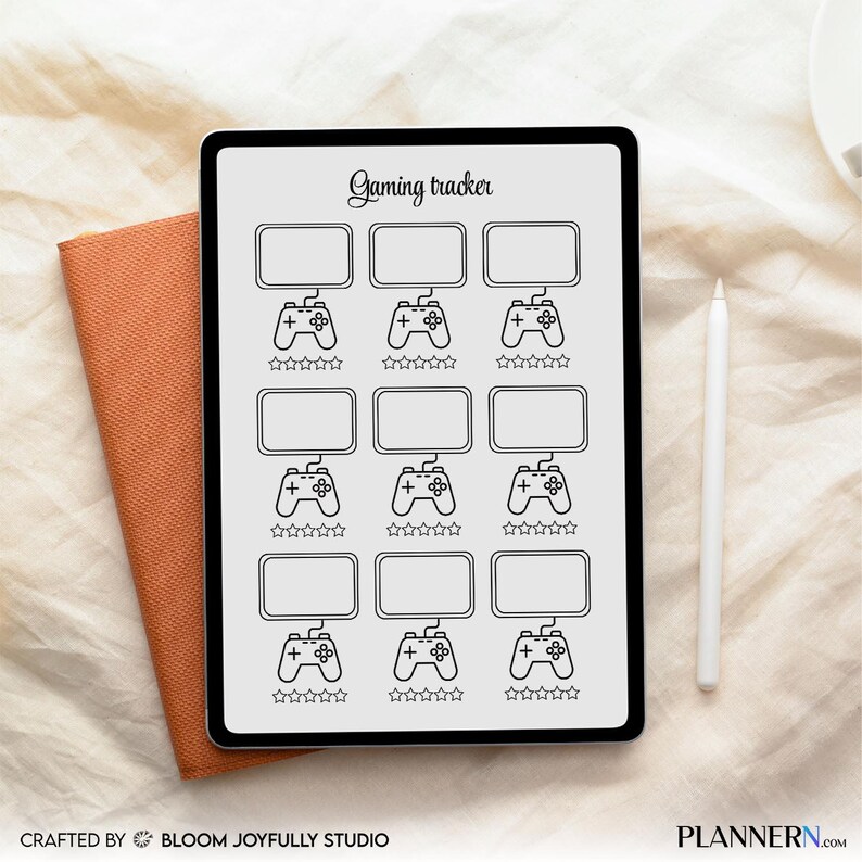 Video Game Tracker PRINTABLE - Gamer Log Book - Game Completion Tracker ...
