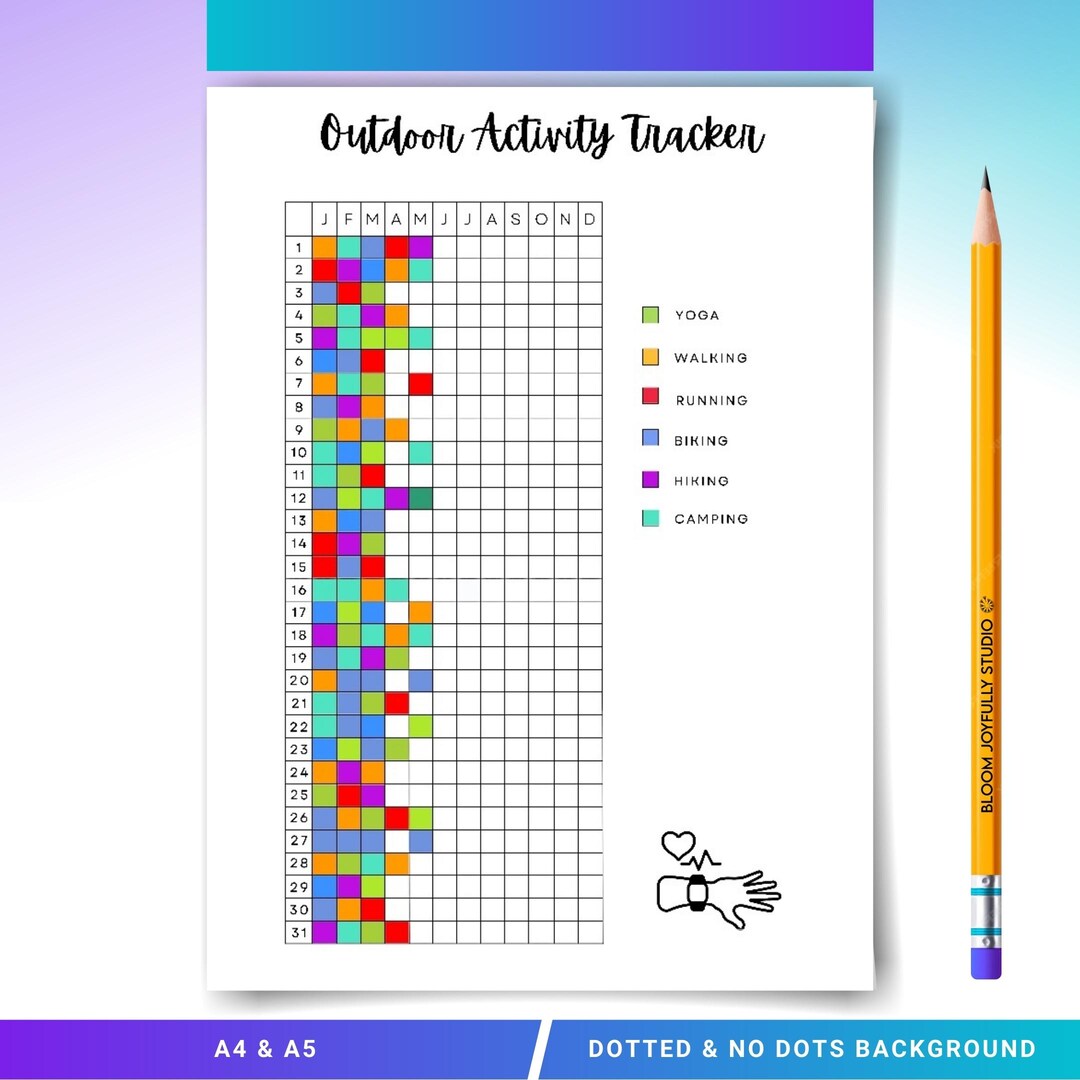 Outdoor Activity Inventory OUTDOOR ACTIVITY Tracker, Printable Journal Page, Adventure Log ...