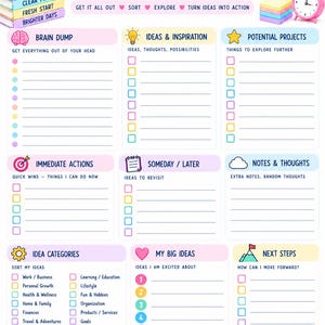 12-Page Work Planner: Productivity, Goals, Project Management (Digital Download) image 13