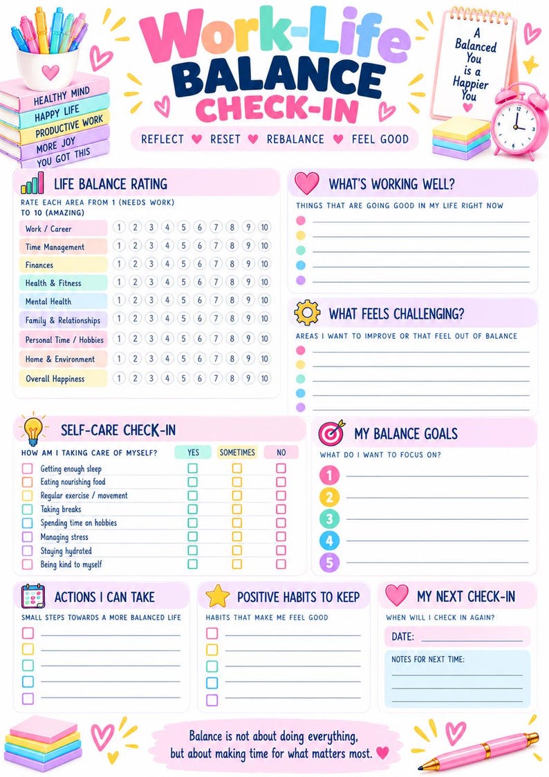 12-Page Work Planner: Productivity, Goals, Project Management (Digital Download) image 14