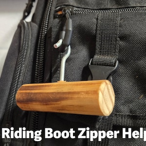Handmade Riding Boot Zipper Pull Tool – Tall Boot Zip Grip Helper