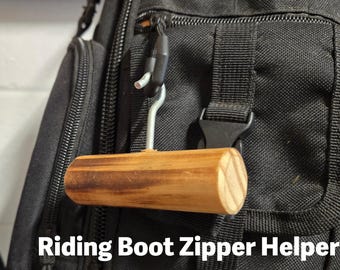 Handmade Riding Boot Zipper Pull Tool – Tall Boot Zip Grip Helper
