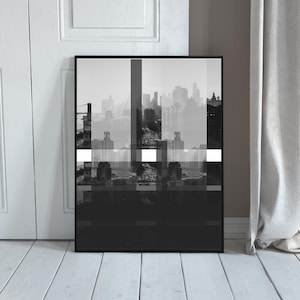 New York Skyline Print: Minimalist City Wall Art (Digital Download)