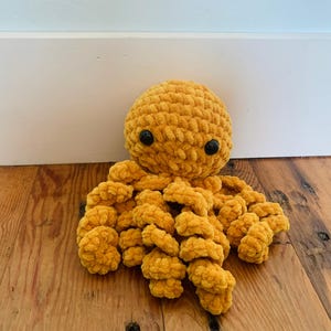 Handmade Crochet Octopus Stuffed Animal Octopus Plushie Octopus Stuffie Octopus Gift for Kids Gift Octopus Toy Sea Creature Gift Ocean Gift