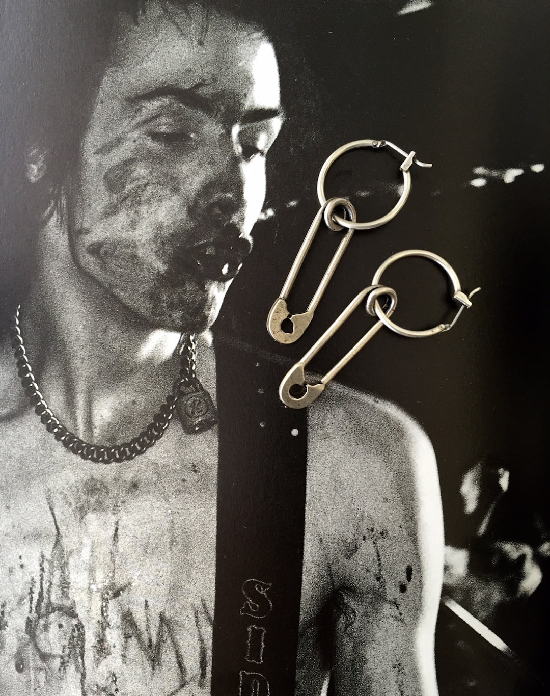 Punk Rock Earrings , Safety Pins Silver Earrings Etsy