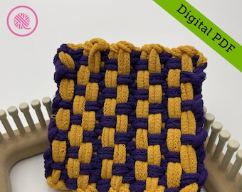 Woven Back and Forth Twill Potholder