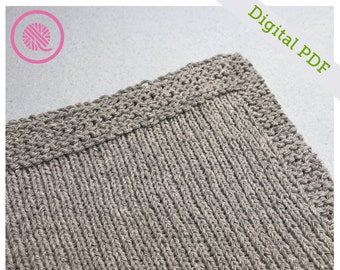 Linge à vaisselle de base en tricot métier à tisser