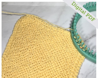 Torchon préféré de grand-mère en tricot métier à tisser