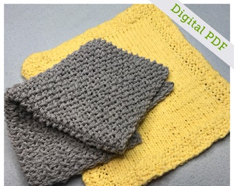 Loom Knit Seed Linges à vaisselle (2 modèles en 1)