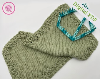 Loom Knit Grandma's Rectangle Blanket