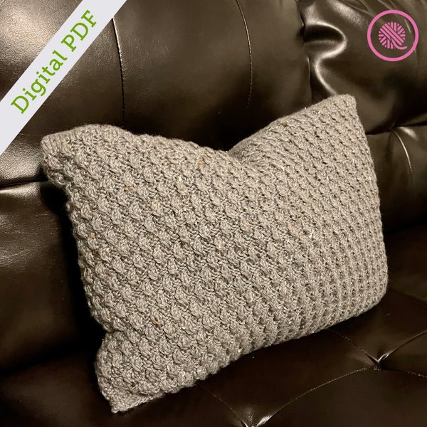 Needle Knit Ripple Twist Pillow