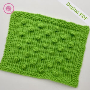 Loom Knit Bobble Square