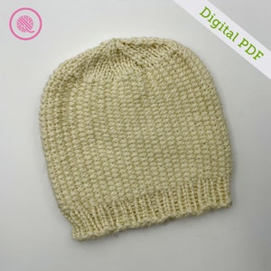 Loom Knit Linen Stitch Hat