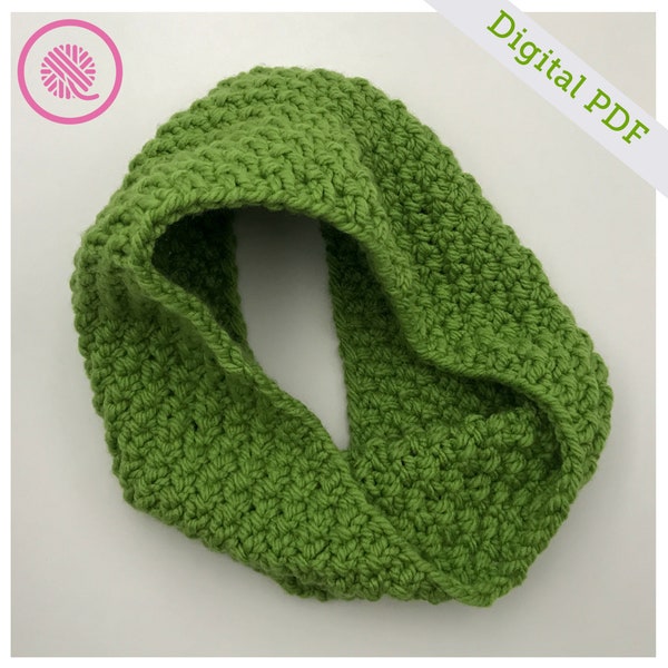 Needle Knit Moss Cowl