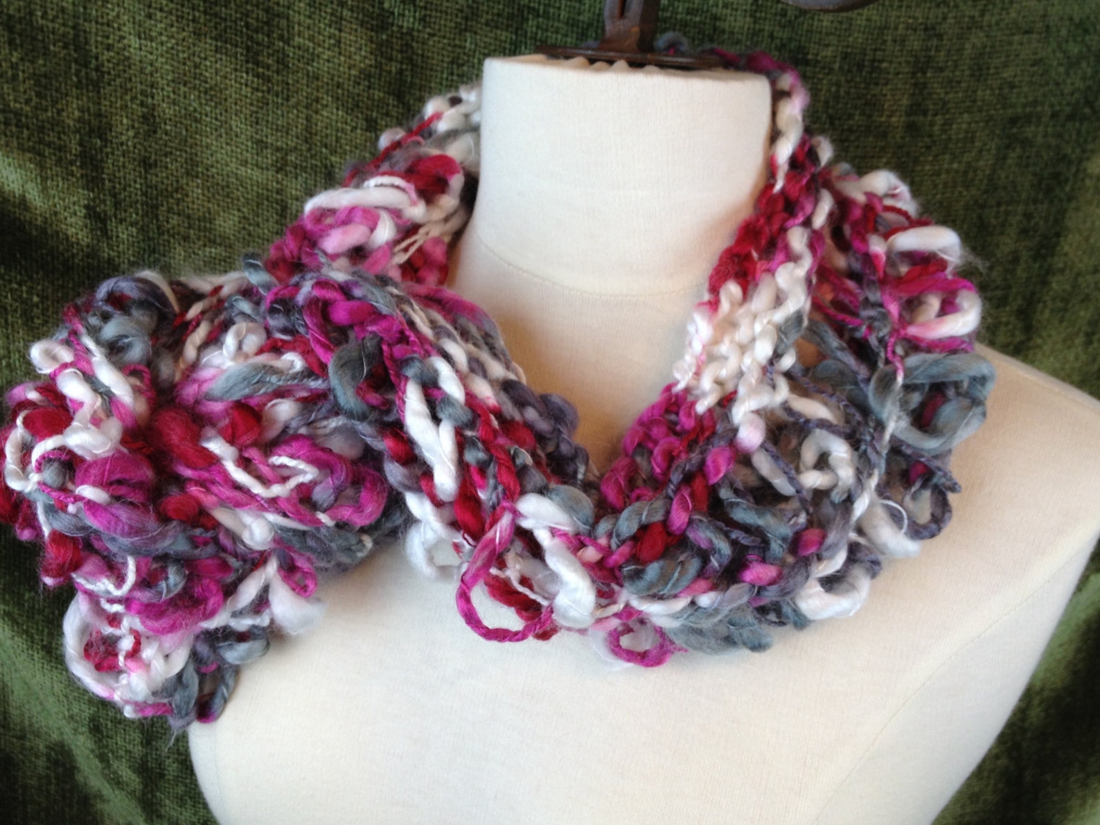 Loom Knit Infinity Scarf PATTERN Etsy Norway