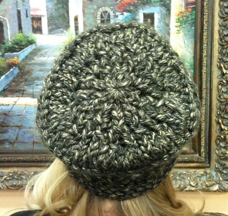 Loom Knit Newsboy PATTERN. Slouchy Newsboy Hat non-slouchy included all sizes image 4