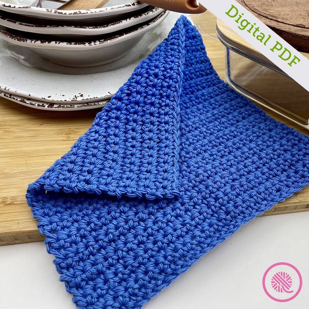 Crochet Easy Basic Dishcloth Etsy
